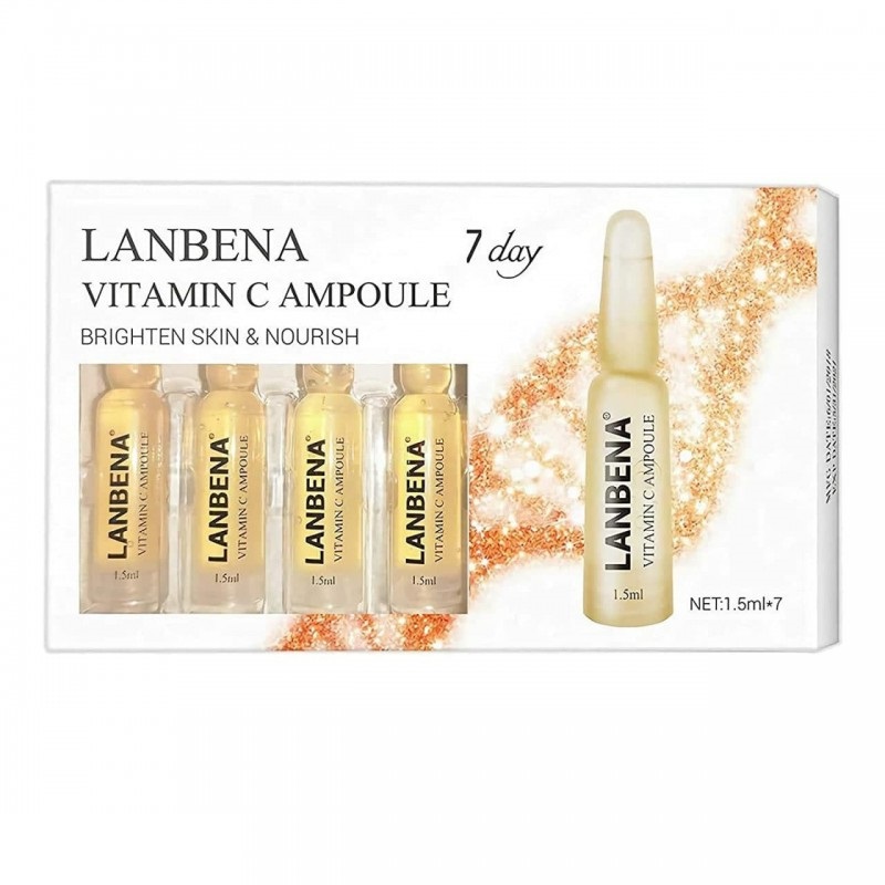 کوکتل ویتامین C مراقبت از پوست 7 روزه لانبنا LANBENA VITAMIN C AMPOULE